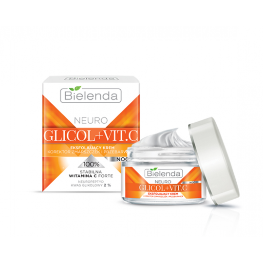 BIELENDA NEURO GLICOL + VIT. C Отшелушивающий крем от морщин ночной 50 мл