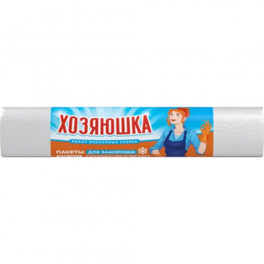 Пакеты фасовочные «Хозяюшка» для заморозки, ПНД, 40х370 мм, 50 шт