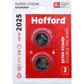 Батарейки «Hofford» CR2025, 2 шт