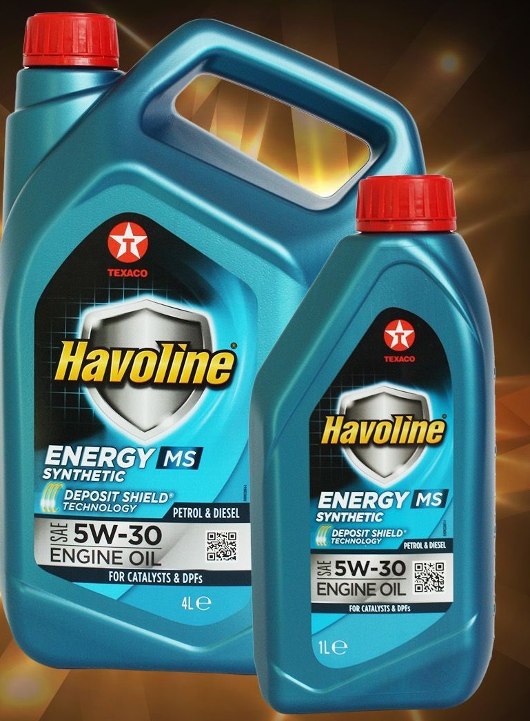 Моторное масло Texaco Havoline Energy MS 5W-30 5л (комплект 4л+1л)