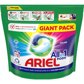 Капсулы для стирки «Ariel» All in 1 Pods,Э Color, 72 шт