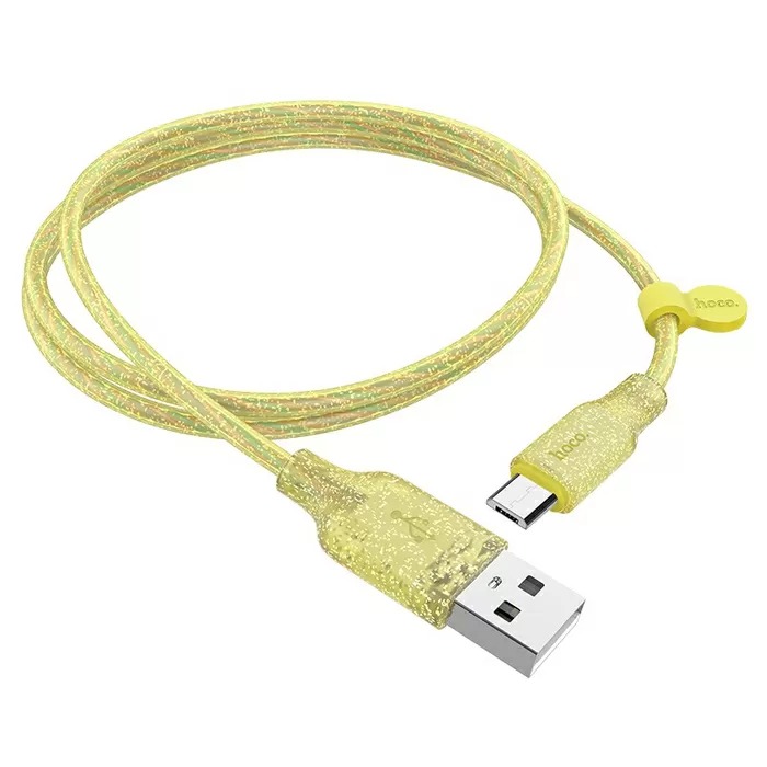 Кабель HOCO U73 Micro-USB 2.4A 1.2m желтый