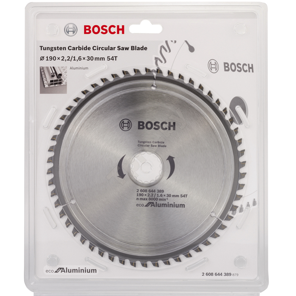 Диск пильный «Bosch» Eco Aluminium, 2608644389, 190х30 мм