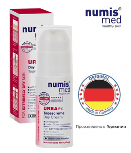 Numis med Крем дневной увлажняющий для лица с 5% мочевиной и гиалуроновой кислотой для очень сухой кожи, 50 мл арт.40212770