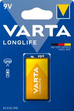 Батарейка VARTA LONGLIFE 9V (крона) BP