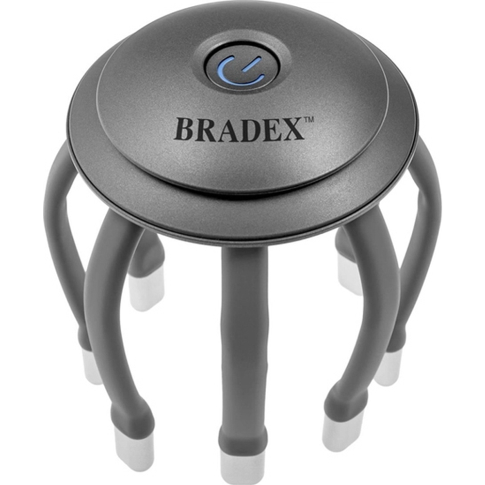 Массажер для головы «Bradex» вибрационный, KZ 1431, серый