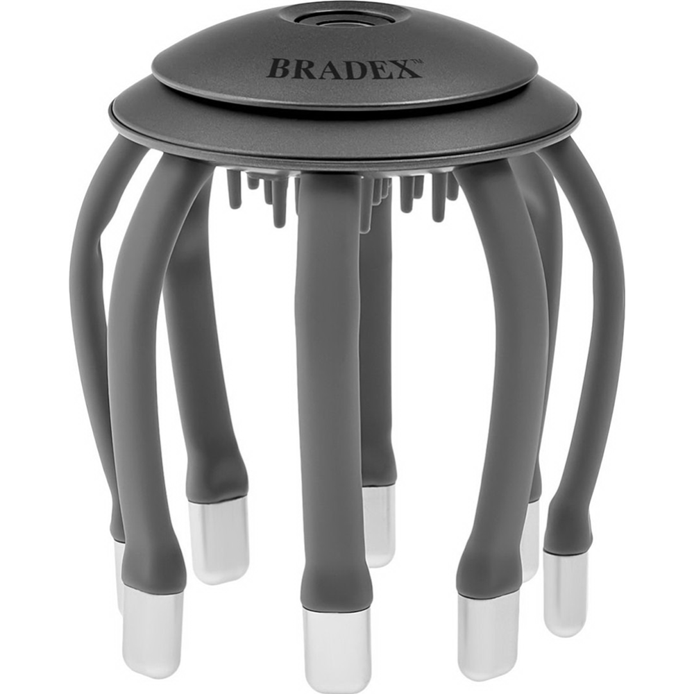 Массажер для головы «Bradex» вибрационный, KZ 1431, серый