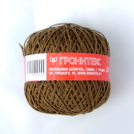 10 мотков Гронитекс Cotton №20/4 Какао 13С-02-682