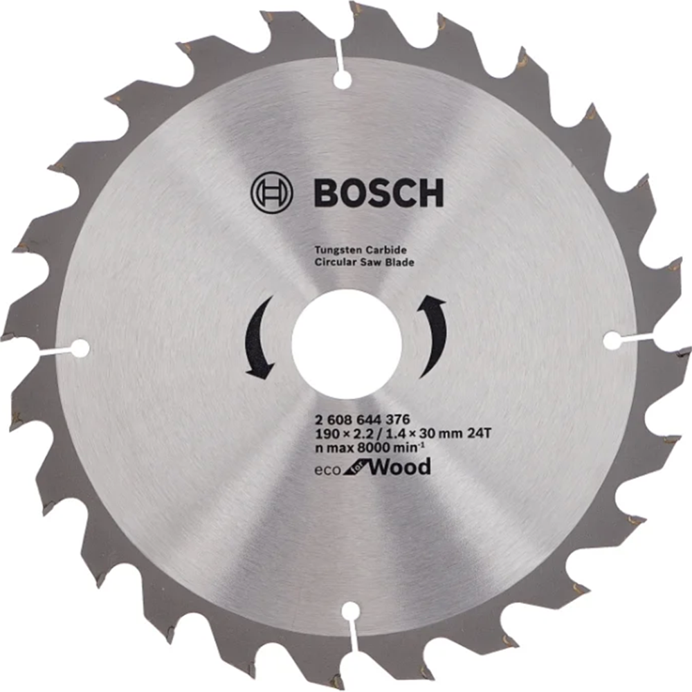 Диск пильный «Bosch» Eco Wood, 2608644376, 190х30 мм