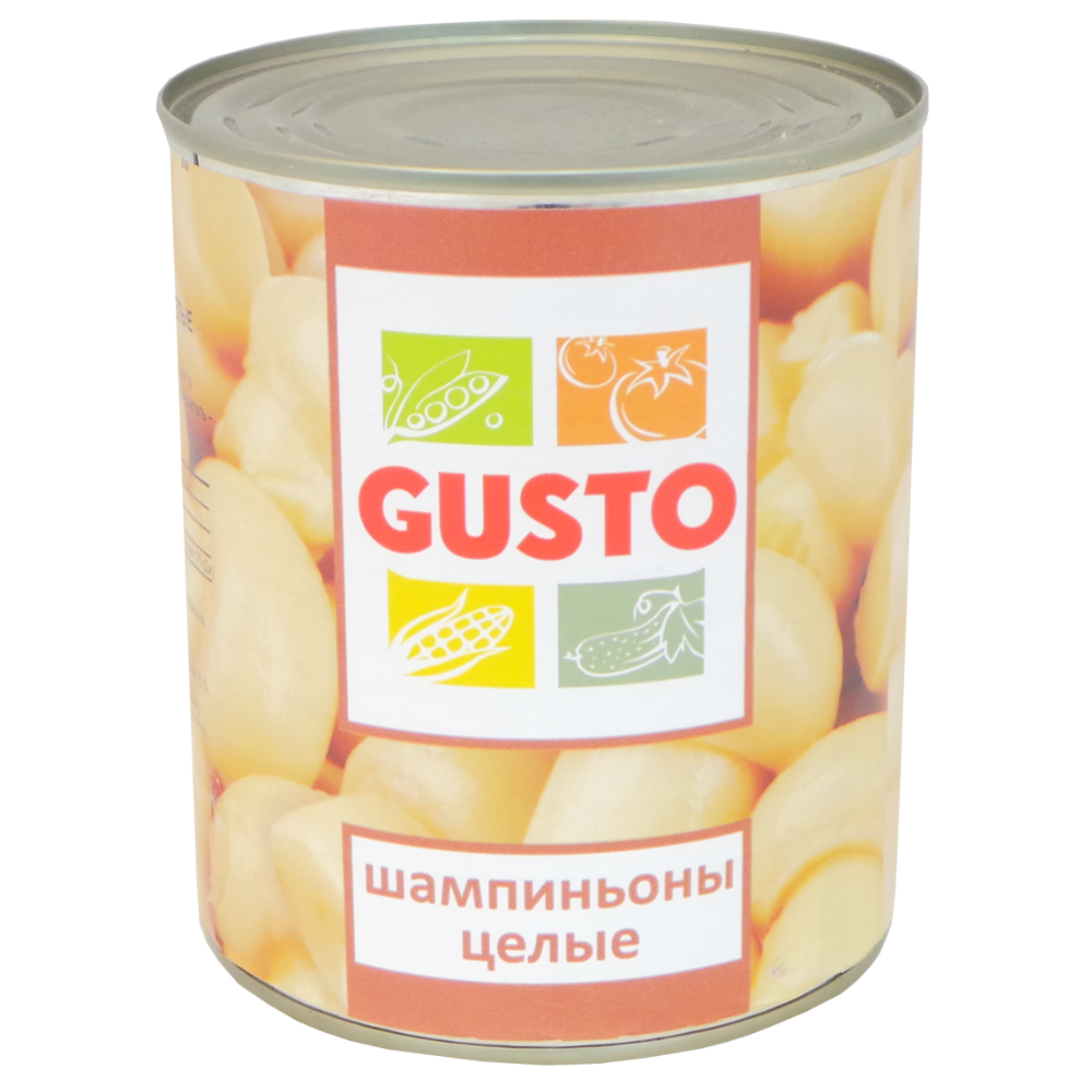 Шампиньоны консервированные «Gusto» целые, 800 г