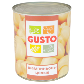 Шампиньоны консервированные «Gusto» целые, 800 г