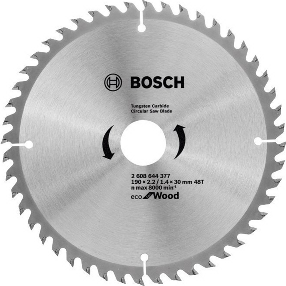 Диск пильный «Bosch» Eco Wood, 2608644377, 190х30 мм