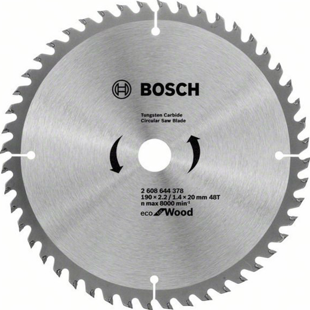 Диск пильный «Bosch» Eco Wood, 2608644378, 190х20 мм