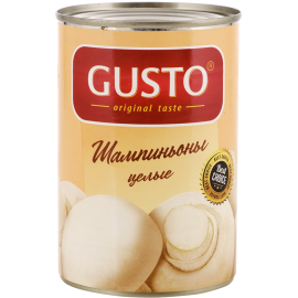 Шампиньоны консервированные «Gusto» целые, 400 г