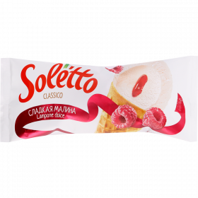 Мо­ро­же­ное «Soletto» слад­кая малина, 75 г