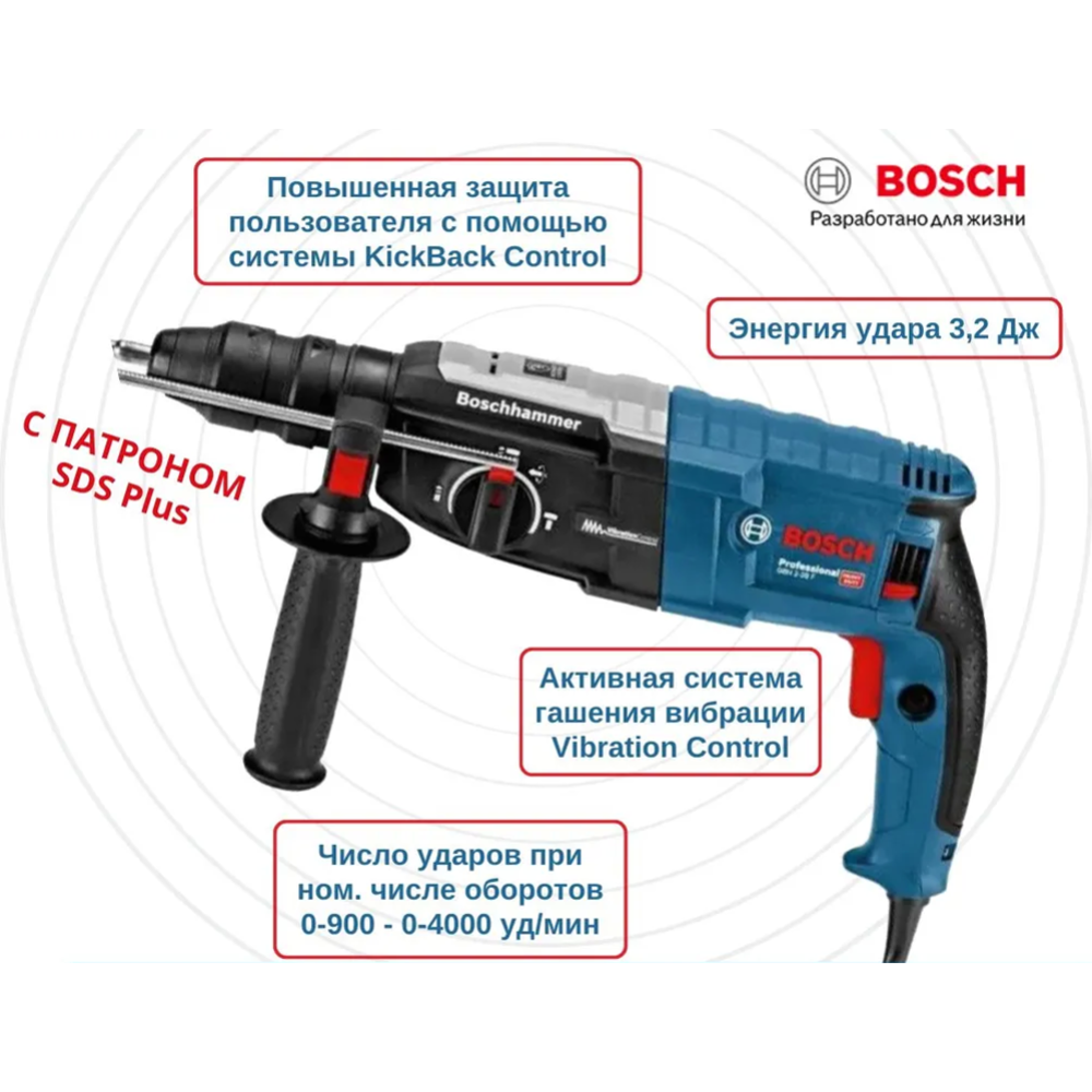 Профессиональный перфоратор «Bosch» GBH 2-28 F 