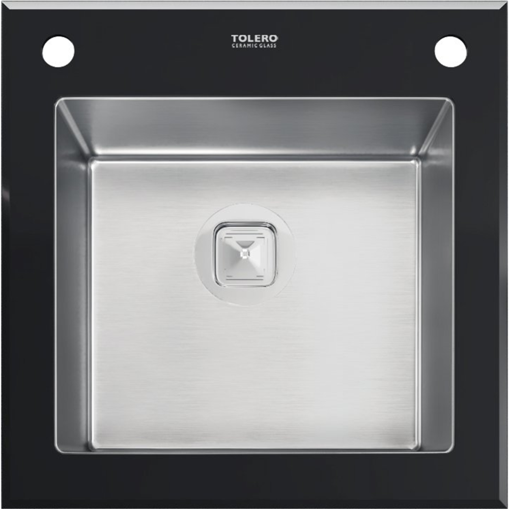 Кухонная мойка «Tolero» Glass, TG-500, черный