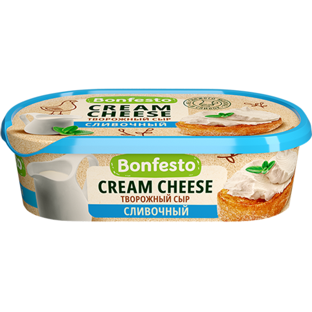 Сыр творожный «Bonfesto» Кремчиз, сливочный, 65%, 140 г #0