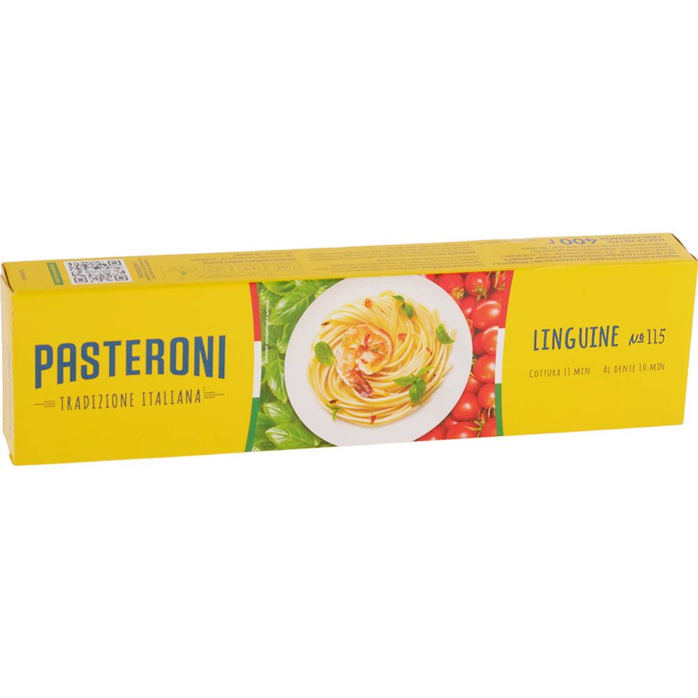 Макаронные изделия «Pasteroni» лингвини № 115, 400 г #0