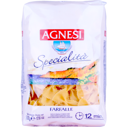 Макаронные изделия «Agnesi» Farfalle, 500 г