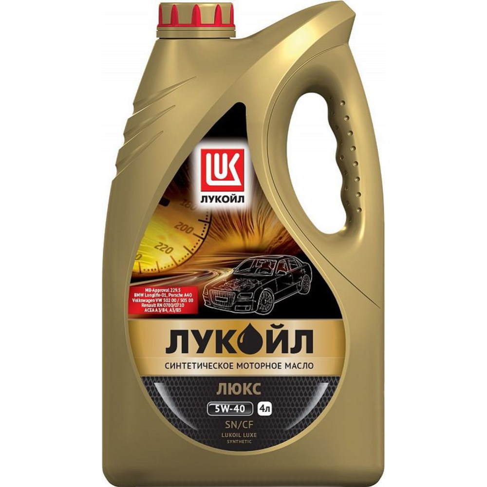 Масло моторное «Lukoil» Люкс SAE 5W40 SN/CF, 207465, 4 л