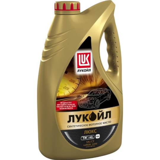 Масло моторное «Lukoil» Люкс SAE 5W40 SN/CF, 207465, 4 л