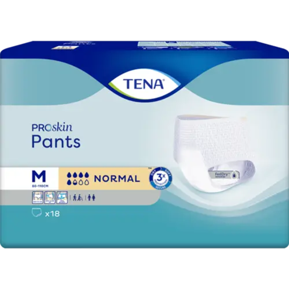 Трусы впитывающие для взрослых «Tena» Pants Normal, Medium, 18 шт