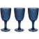 Набор бокалов «Tognana» Glass, Blue, N3585J80BLU, синий, 250 мл, 3 шт