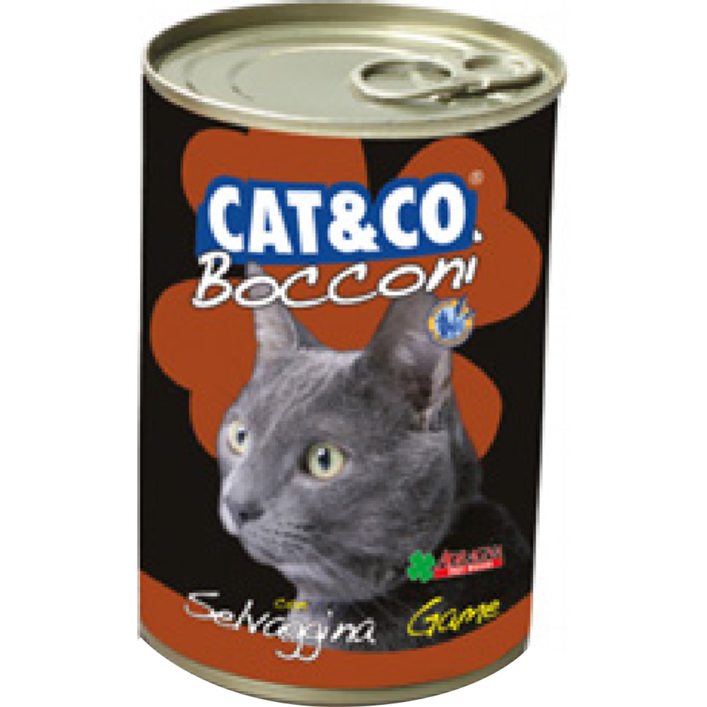 Картинка товара Корм для кошек «Adragna» консервированный, Cat&Co, 4104/04/CAT, кусочки дичи в соусе, 405 г