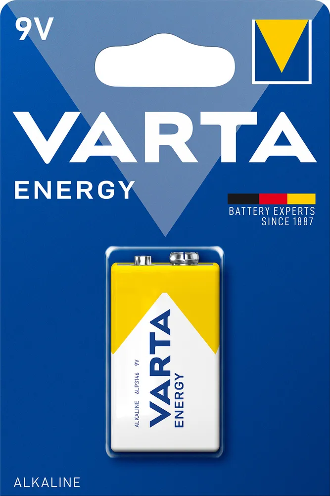 Батарейка VARTA ENERGY 9V (крона) BP