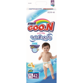 Подгузники детские «Goo.N» размер XL, 12-20 кг, 42 шт