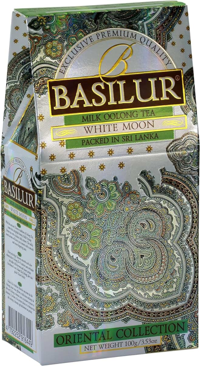 Чай зеленый листовой BASILUR WHITE MOON,100г, Шри-Ланка