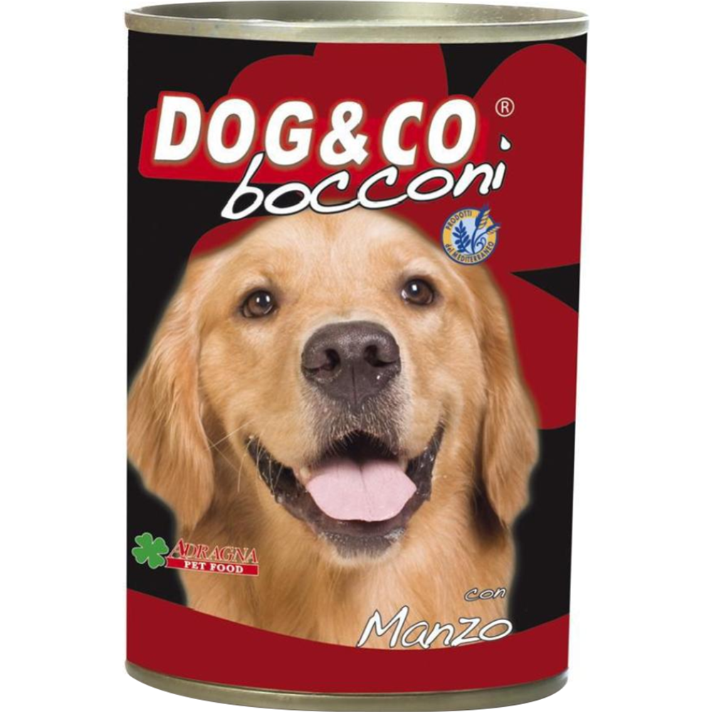 Корм для собак «Adragna» консервированный, для взрослых собак, Dog&Co, 4000/04/DOG, кусочки говядины в соусе, 405 г