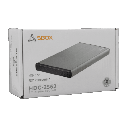 Бокс для накопителей Sbox 2.5 HDC-2562 белый кокосовый