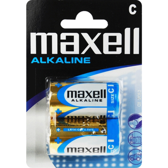 Батарейки «Maxell» Alkaline, C/LR14, 2 шт