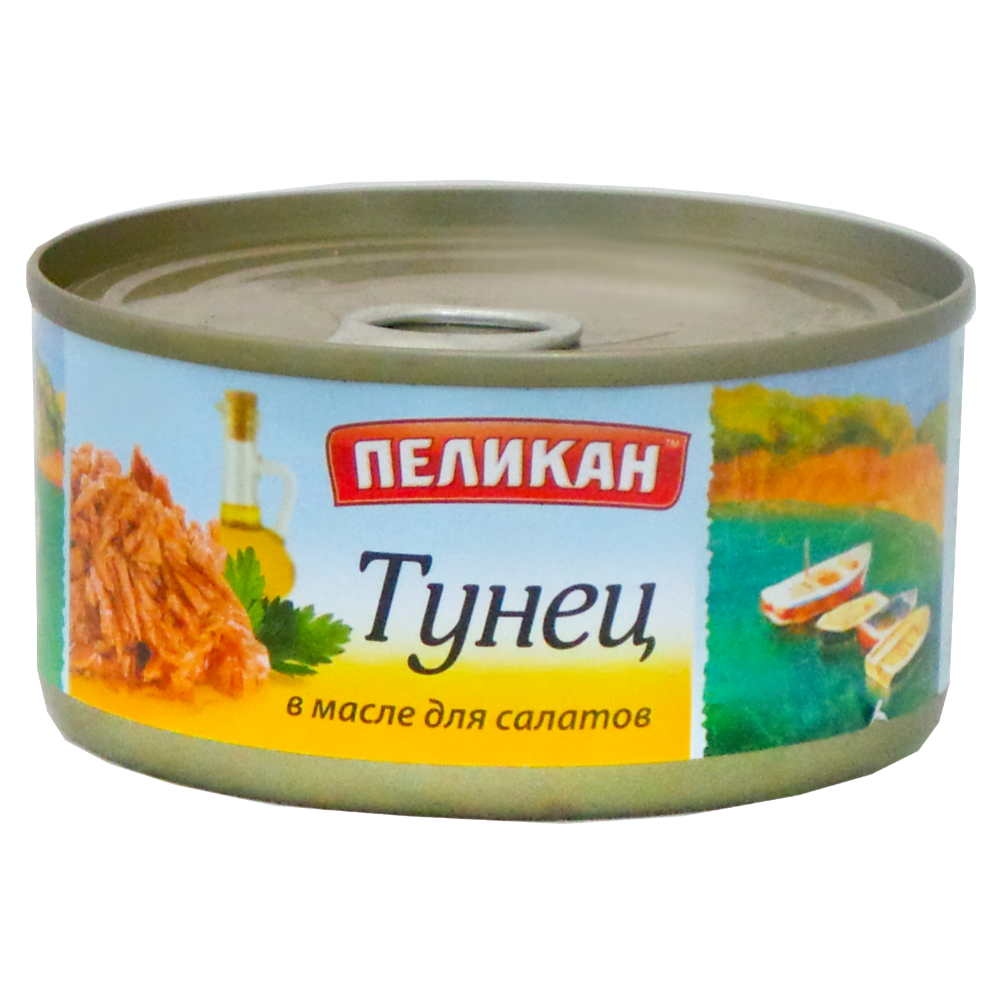 Консервы рыбные «Пеликан» тунец, 185 г