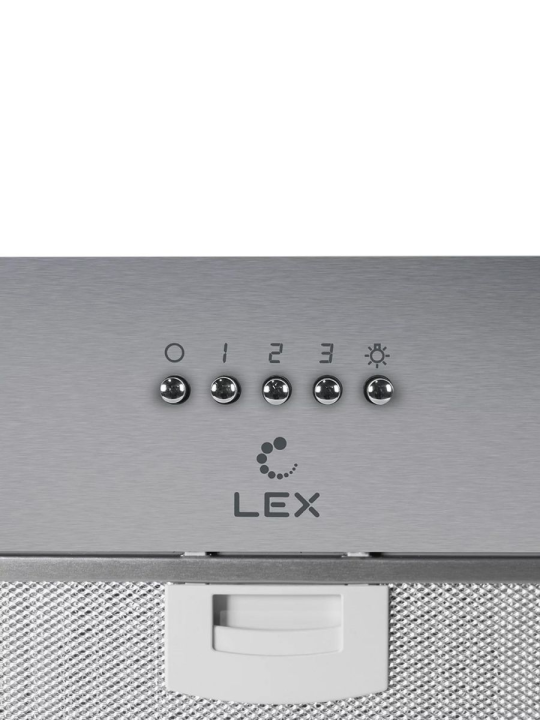 Вытяжка кухонная встраиваемая LEX GHOST 600 INOX, 60 см, нержавеющая сталь