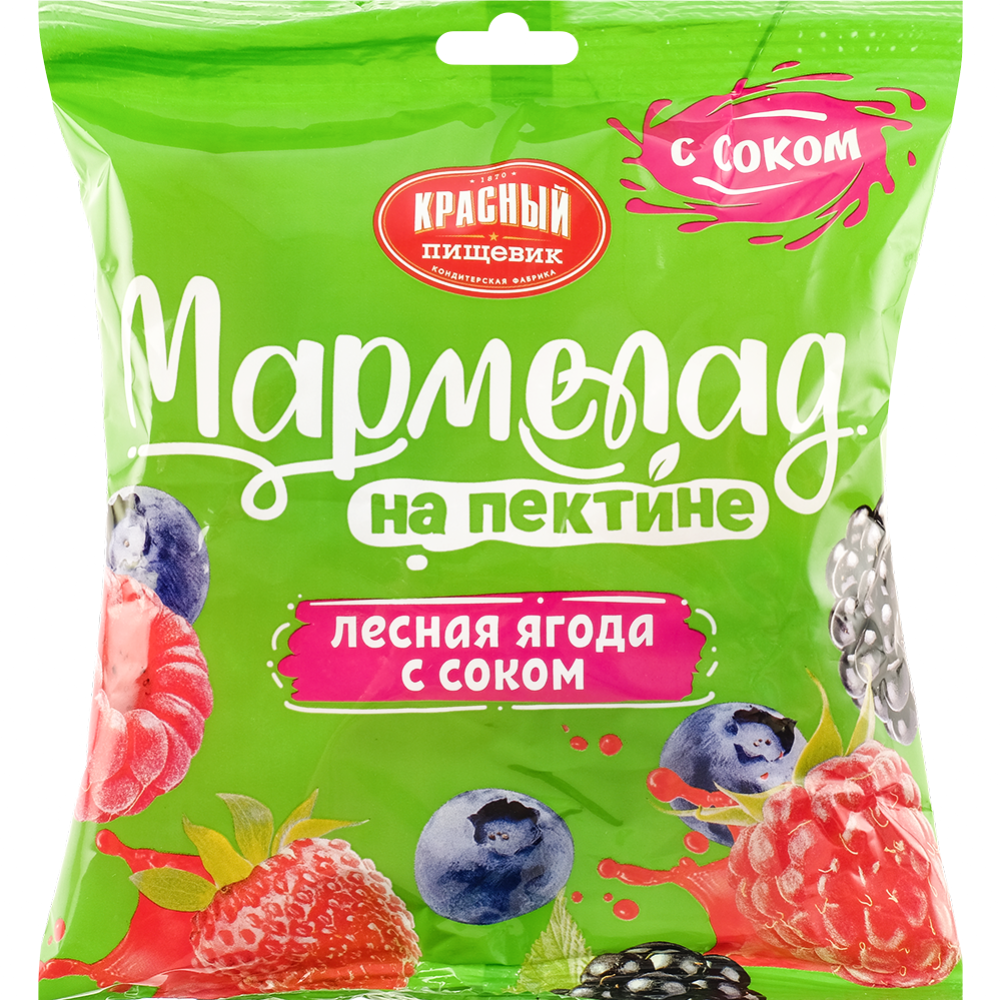 Мармелад «Красный пищевик» лесная ягода с соком, 210 г