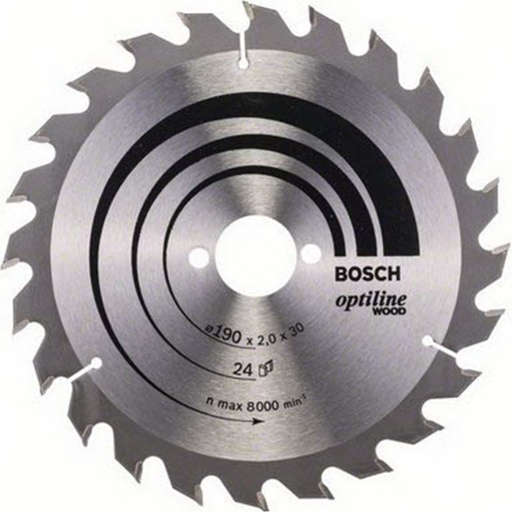 Диск пильный «Bosch» Optiline Wood, 2608641185, 190х30 мм