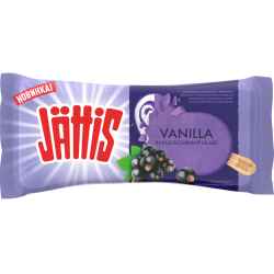 Мо­ро­же­ное «Jattis» ва­ни­лин и черная смо­ро­ди­на в гла­зу­ри, 70 г