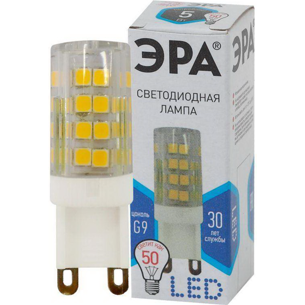 Лампа «ЭРА» LED smd JCD-5w-220V-corn, ceramics-840-G9, Б0027864 #0
