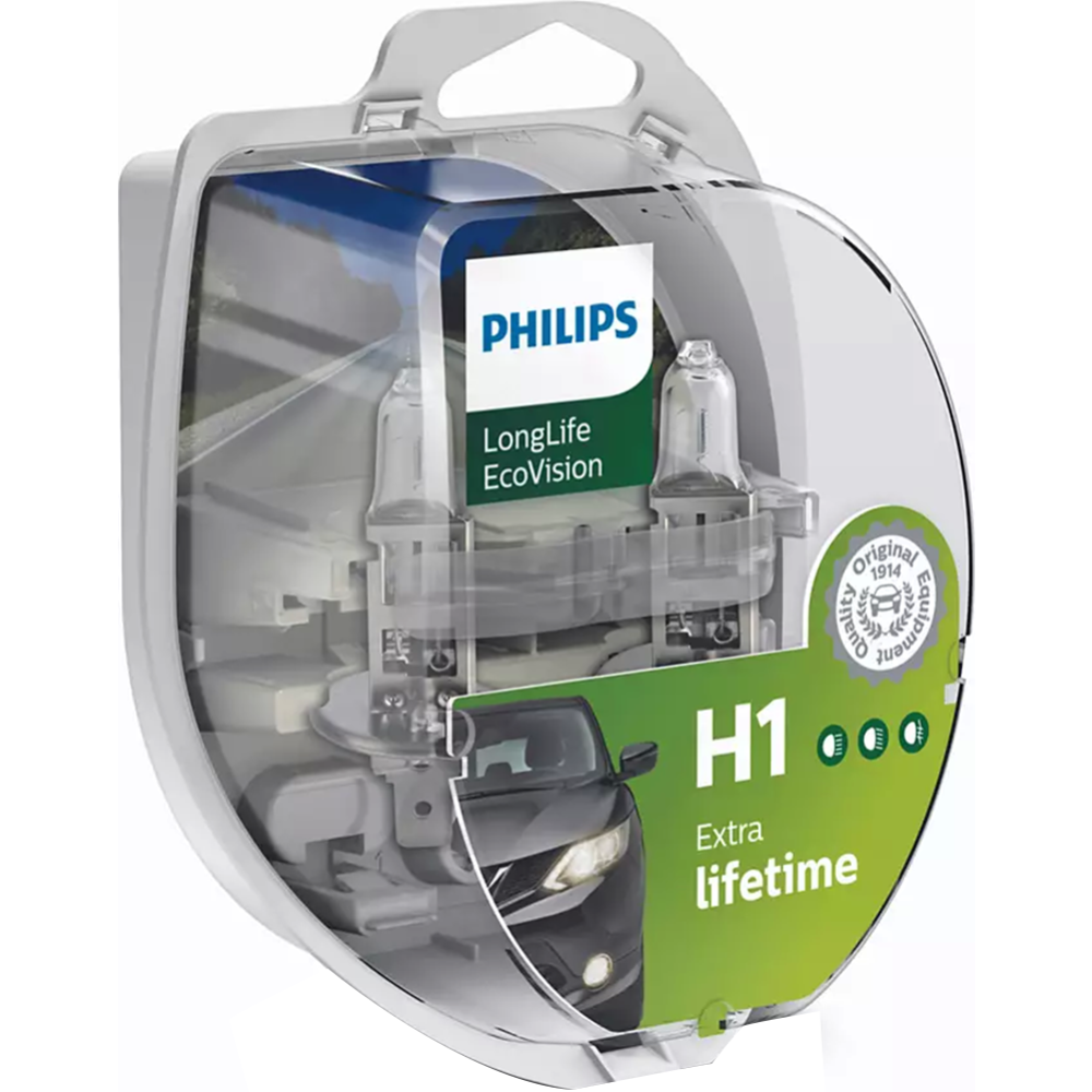 Комплект автоламп «Philips» H1 12258LLECOS2, 2 шт