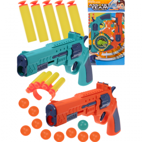 Пи­сто­лет иг­ру­шеч­ный «Рыжий кот» Точная цель, пули мягкие, 2311992, 41x21.5 см