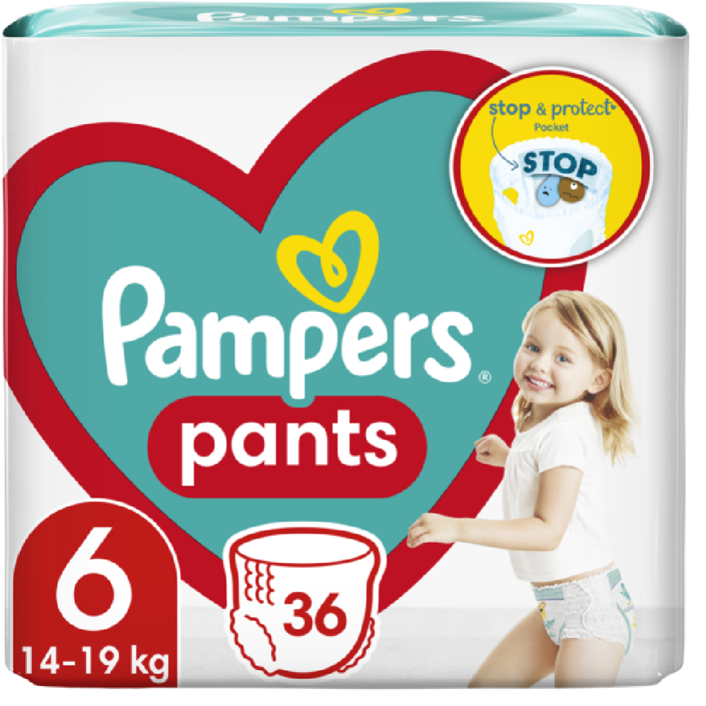Подгузники-трусики детские «Pampers» Pants, размер 6, 14-19 кг, 36 шт #0