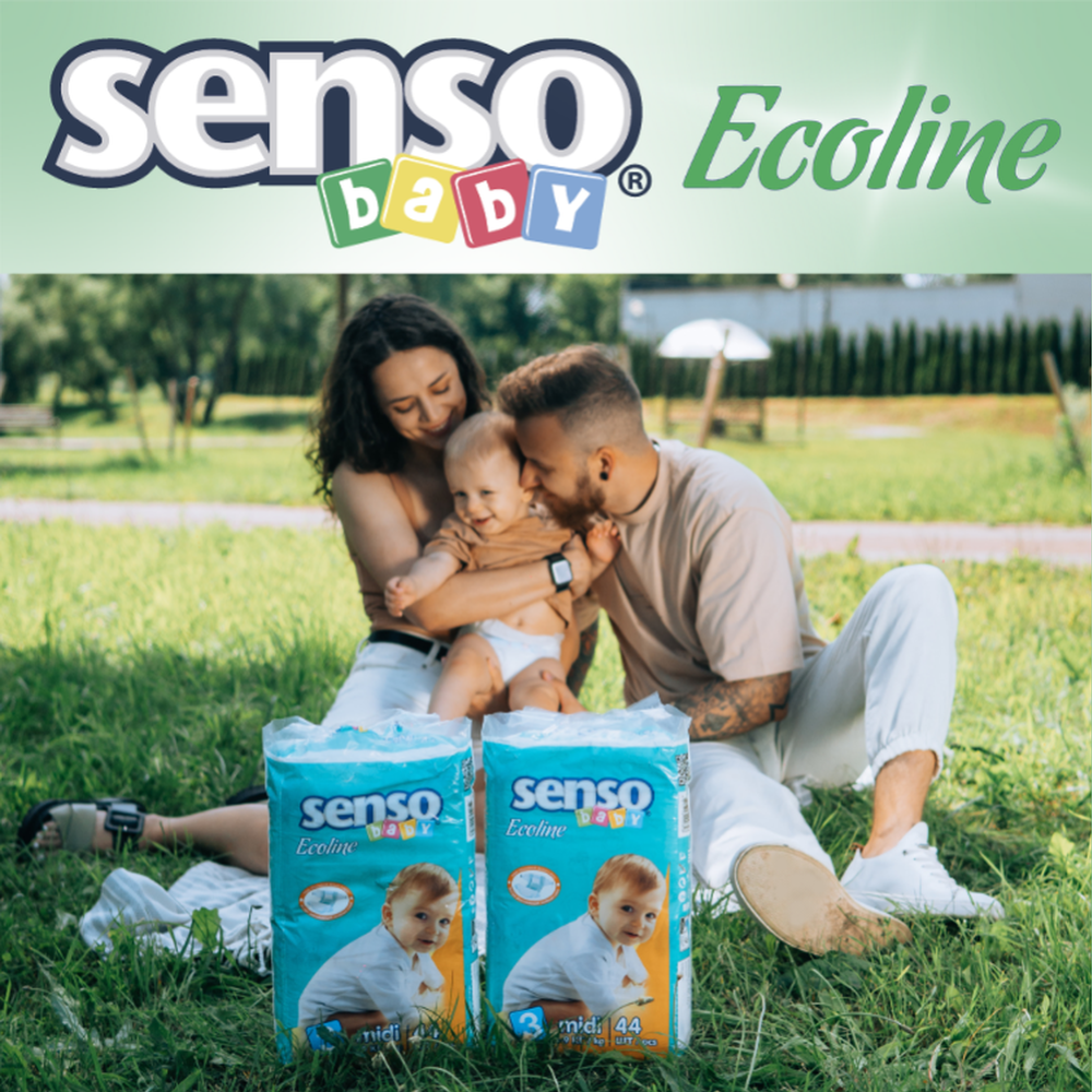 Подгузники детские «Senso Baby» Baby Ecoline, размер 4, 7-18 кг, 40 шт #1