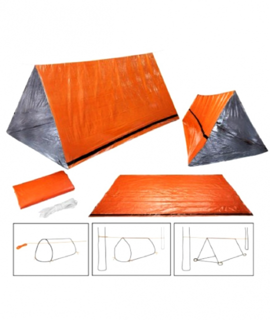 Термоодеяло палатка, оранжевая SiPL