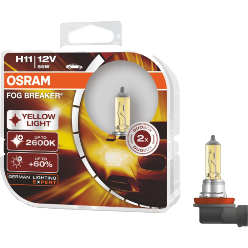 Комплект автоламп «Osram» H11 62211FBR-HCB, 2 шт