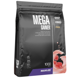 Гейнер Maxler Mega Gainer 1 kg - Strawberry