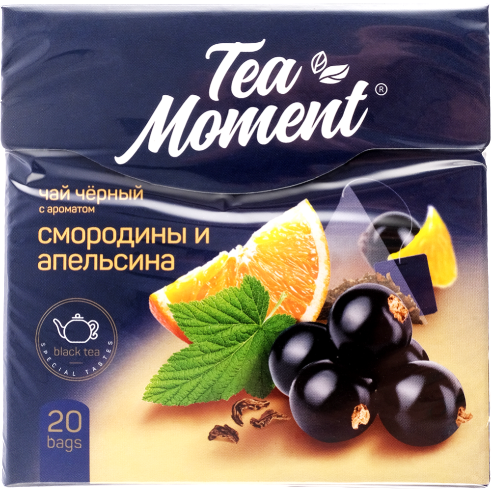 Чай черный «Tea Moment» смородина и апельсин, 20х1.8 г #0