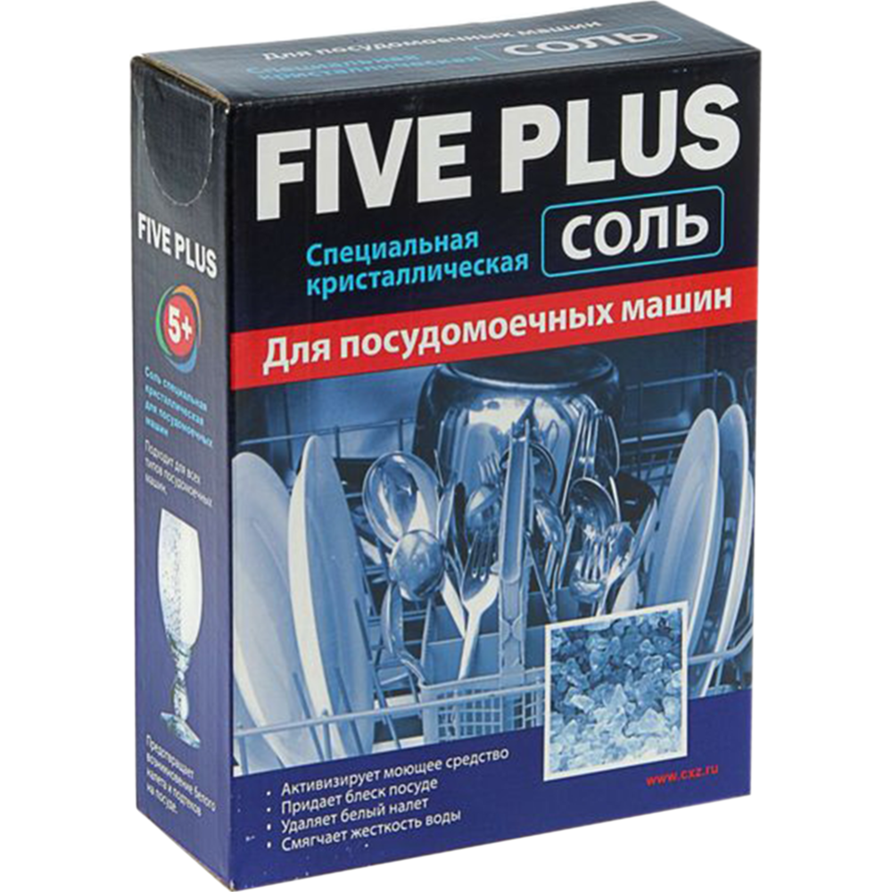 Соль для посудомоечных машин «Five Plus» 1.5 кг купить в Минске: недорого в  интернет-магазине Едоставка